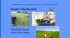 Desktop Screenshot of elisabetsdogboarding.com