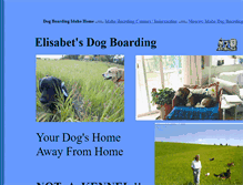 Tablet Screenshot of elisabetsdogboarding.com